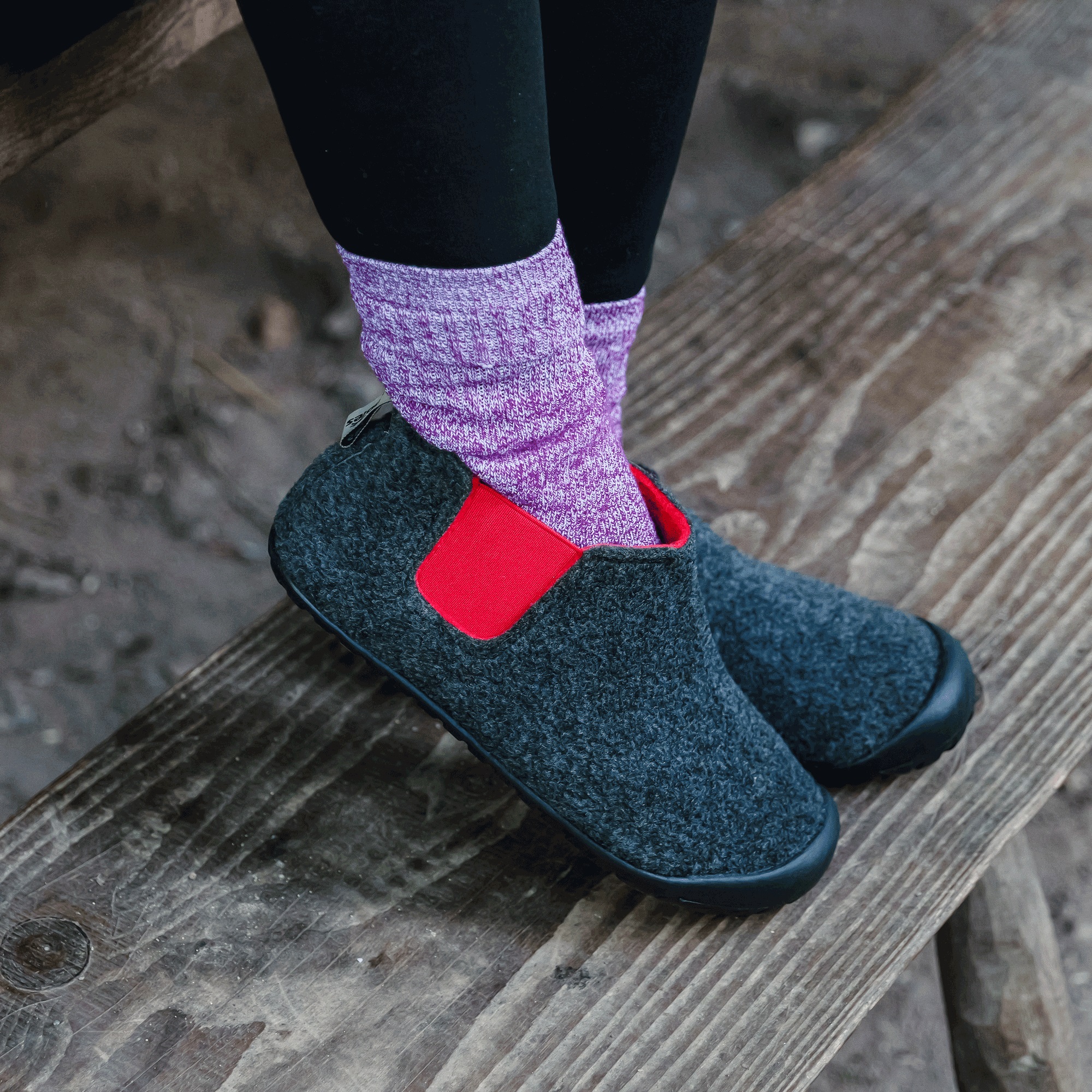 GUMBIES - Brumby, CHARCOAL-RED