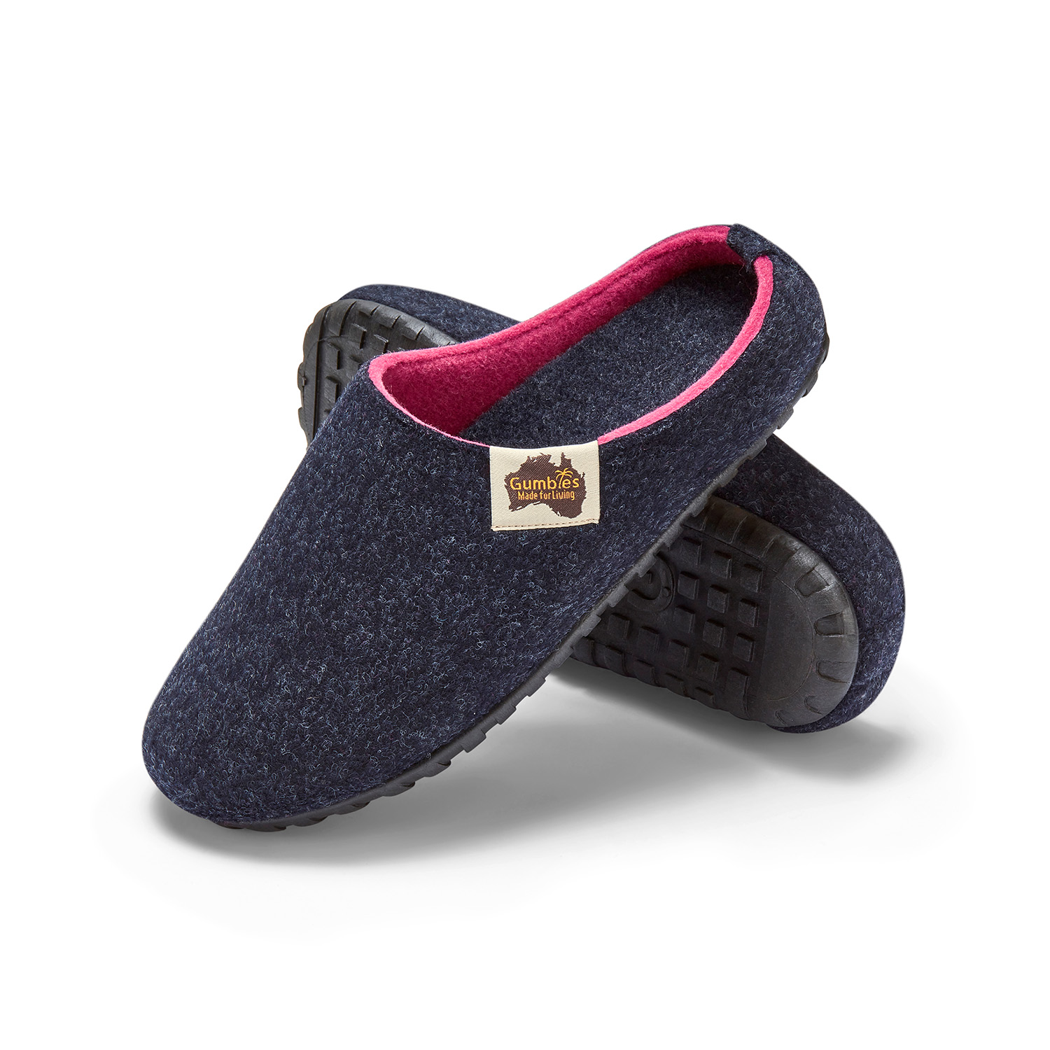 GUMBIES - Outback Slipper, NAVY-PINK GUMBIES - Outback Slipper, NAVY-PINK