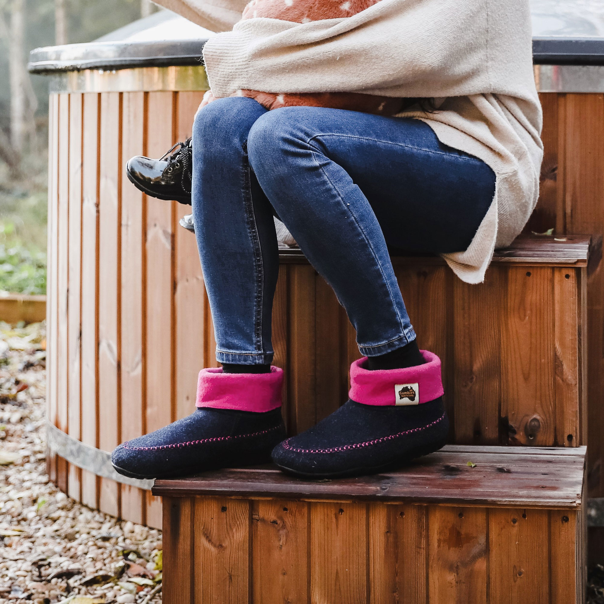 GUMBIES - Thredbo, NAVY-PINK GUMBIES - Thredbo, NAVY-PINK