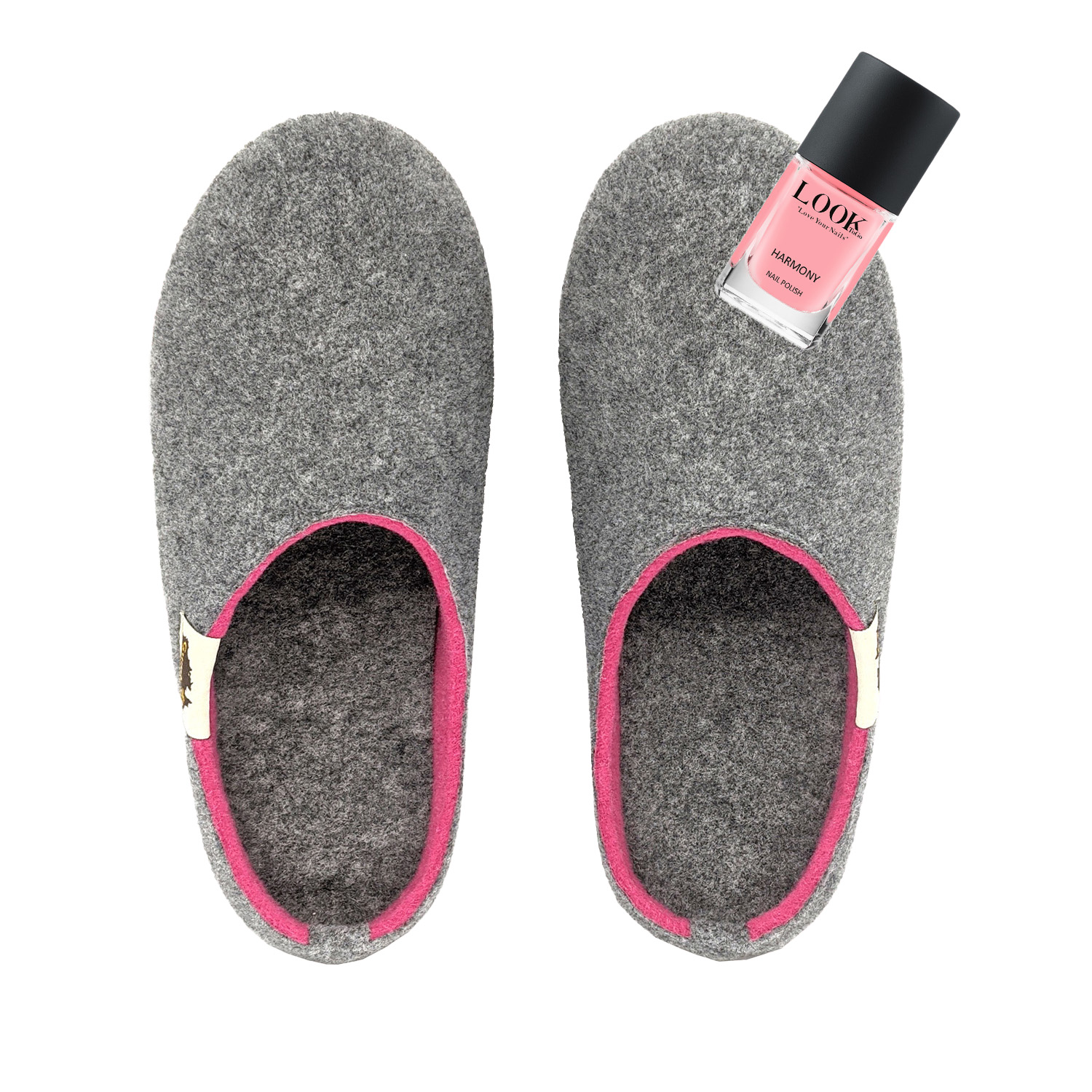 GUMBIES - Outback Slipper, GREY-PINK GUMBIES - Outback Slipper, GREY-PINK
