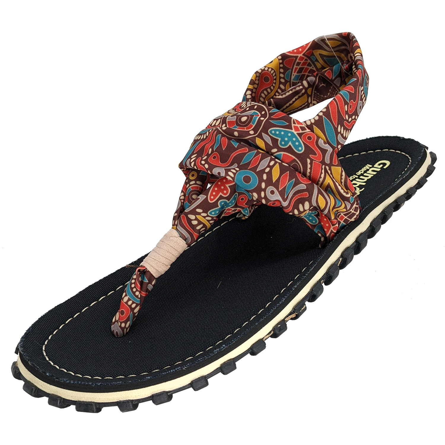 GUMBIES Toe Strap Set - Slingbacks ABORIGINAL met Toermalijn Nagellak