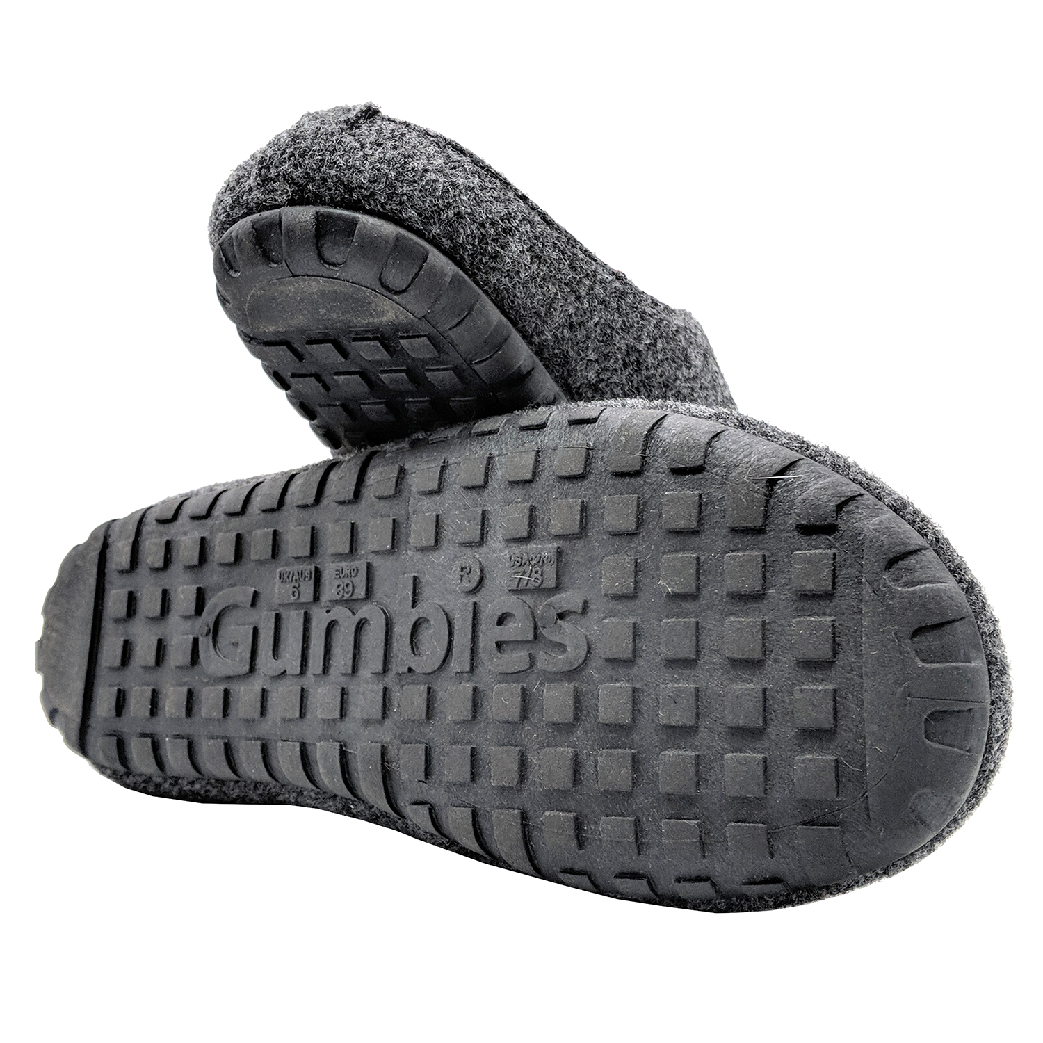 GUMBIES - Outback Slipper, CHARCOAL-RED 