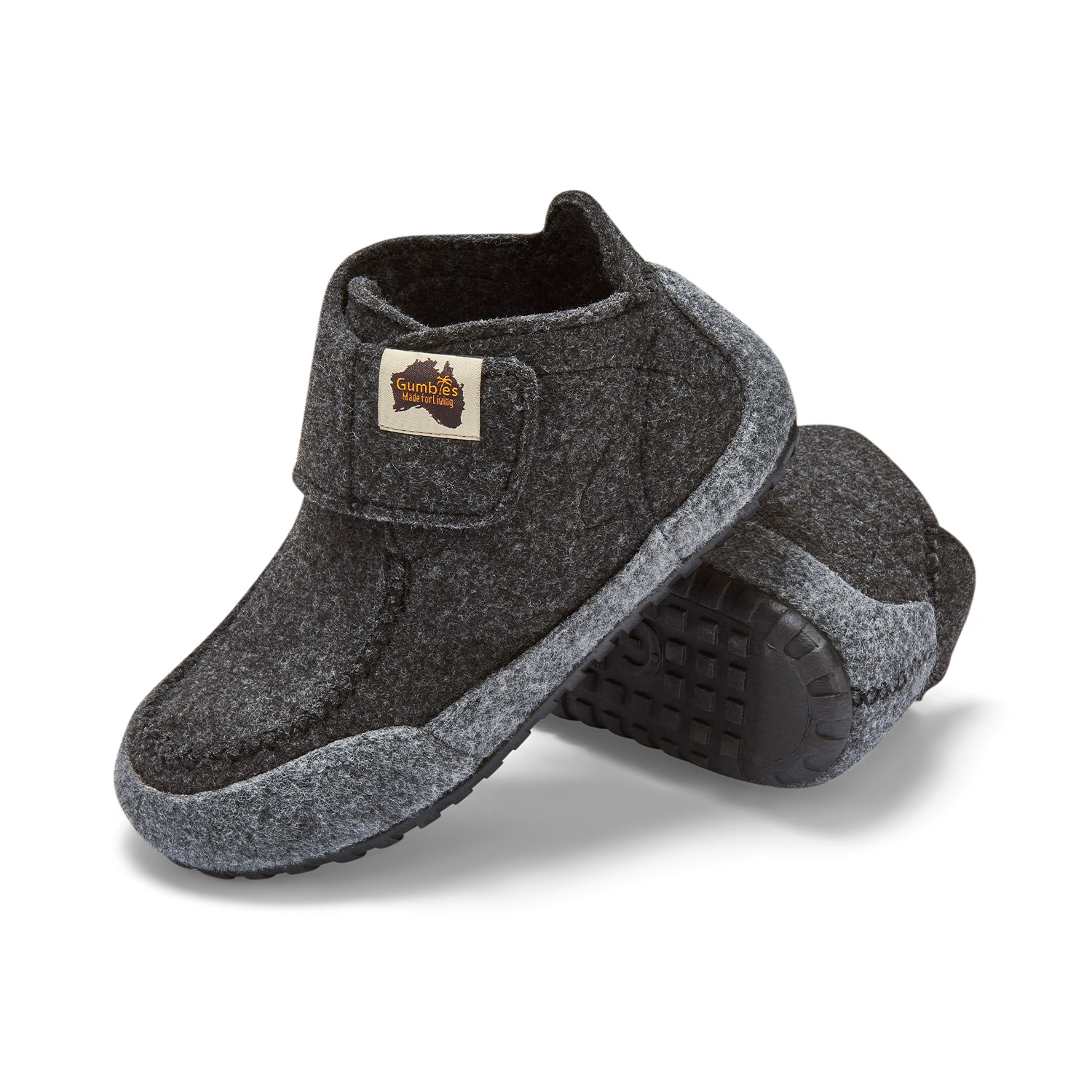 GUMBIES - Outback Slipper, GREY-CURRY