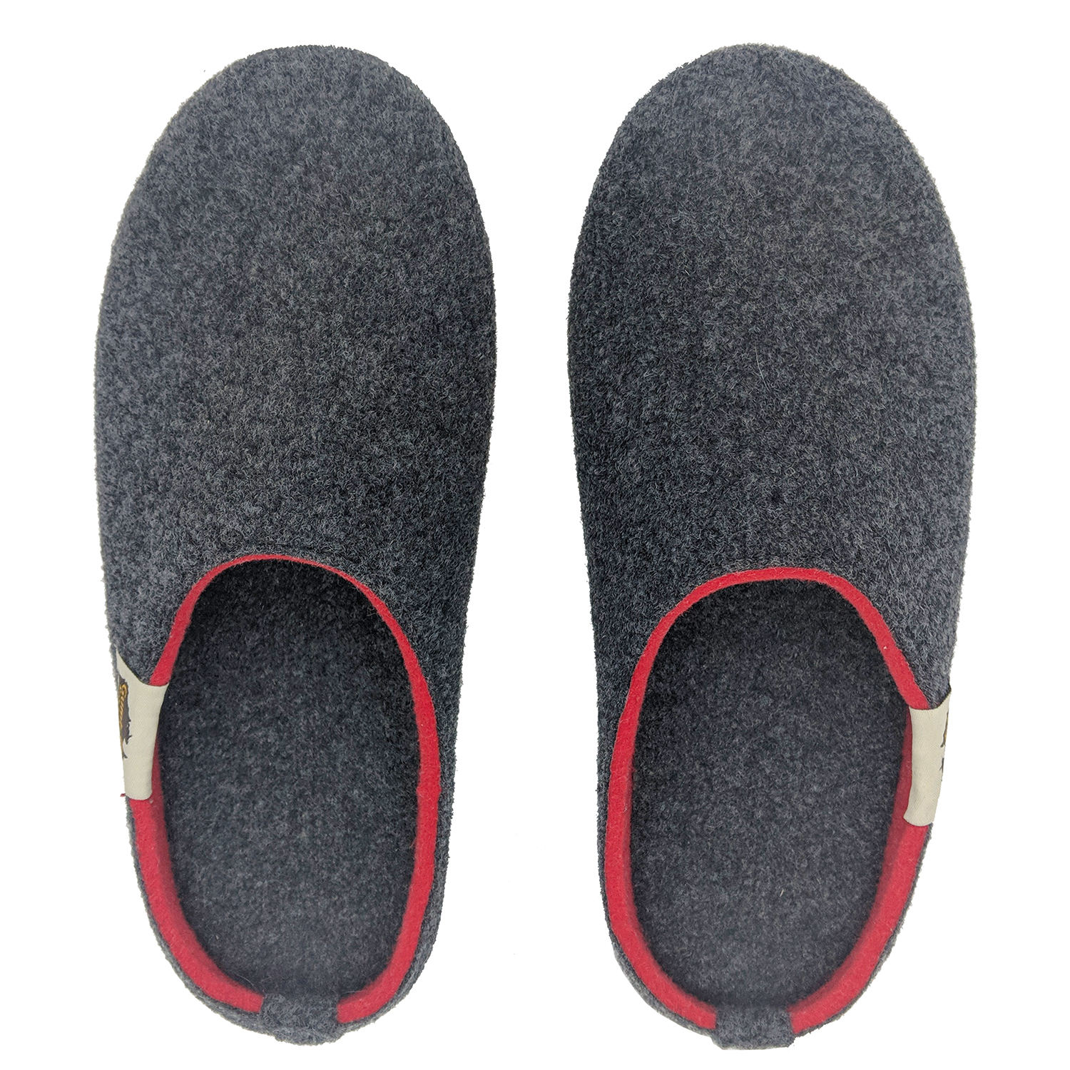 GUMBIES - Outback Slipper, CHARCOAL-RED 