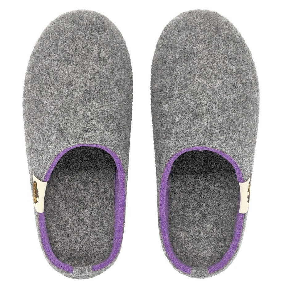 GUMBIES - Outback Slipper, GREY-LILAC