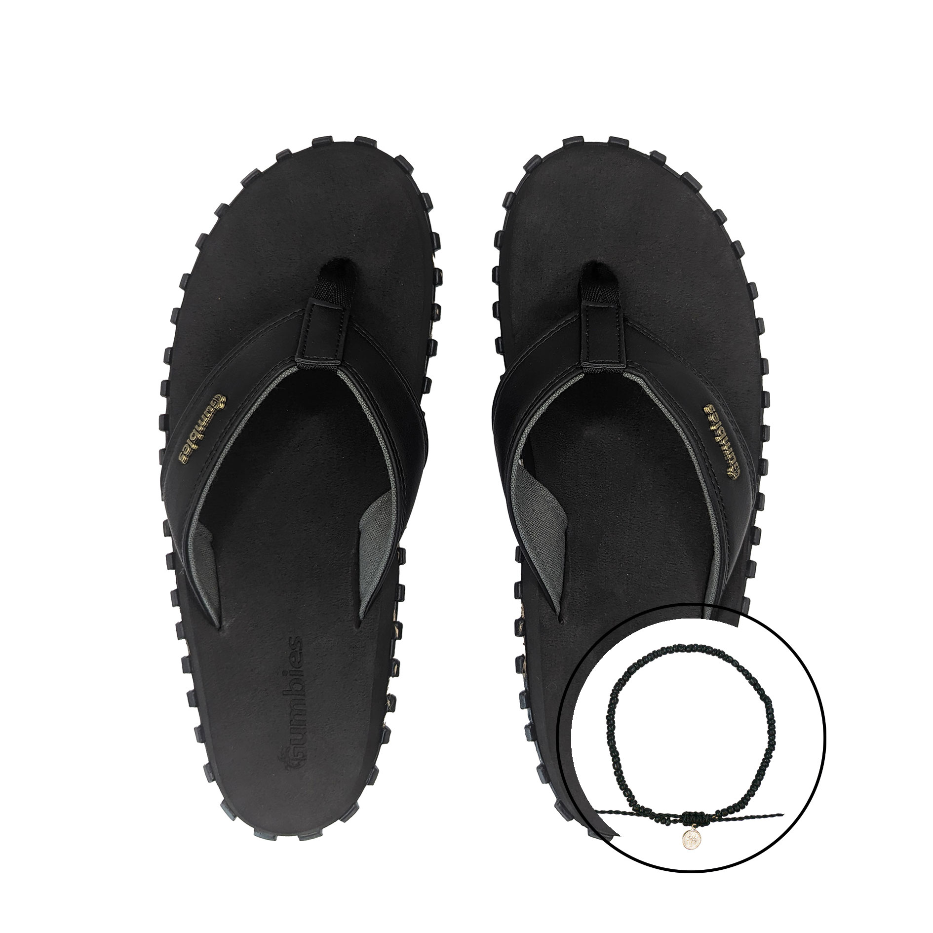 GUMBIES teenriem set - strandstoel met Gumbies gele nagellak GUMBIES teenriem set - strandstoel met Gumbies gele nagellak