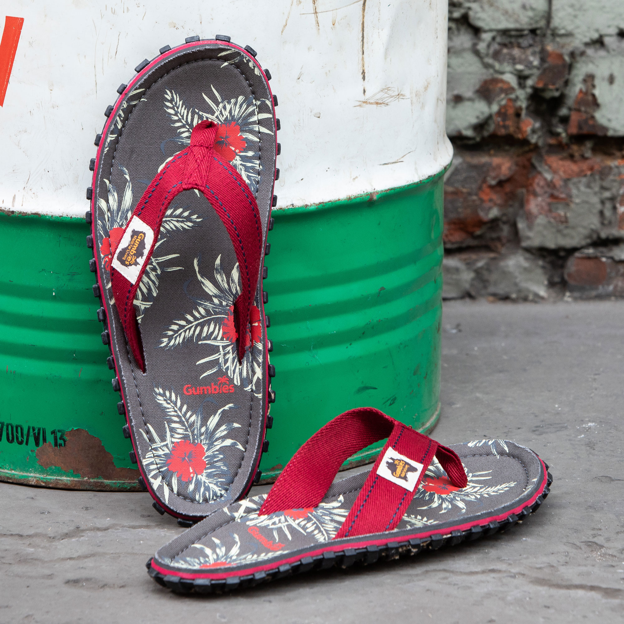 GUMBIES Teenafscheider - GRIJS HIBISCUS