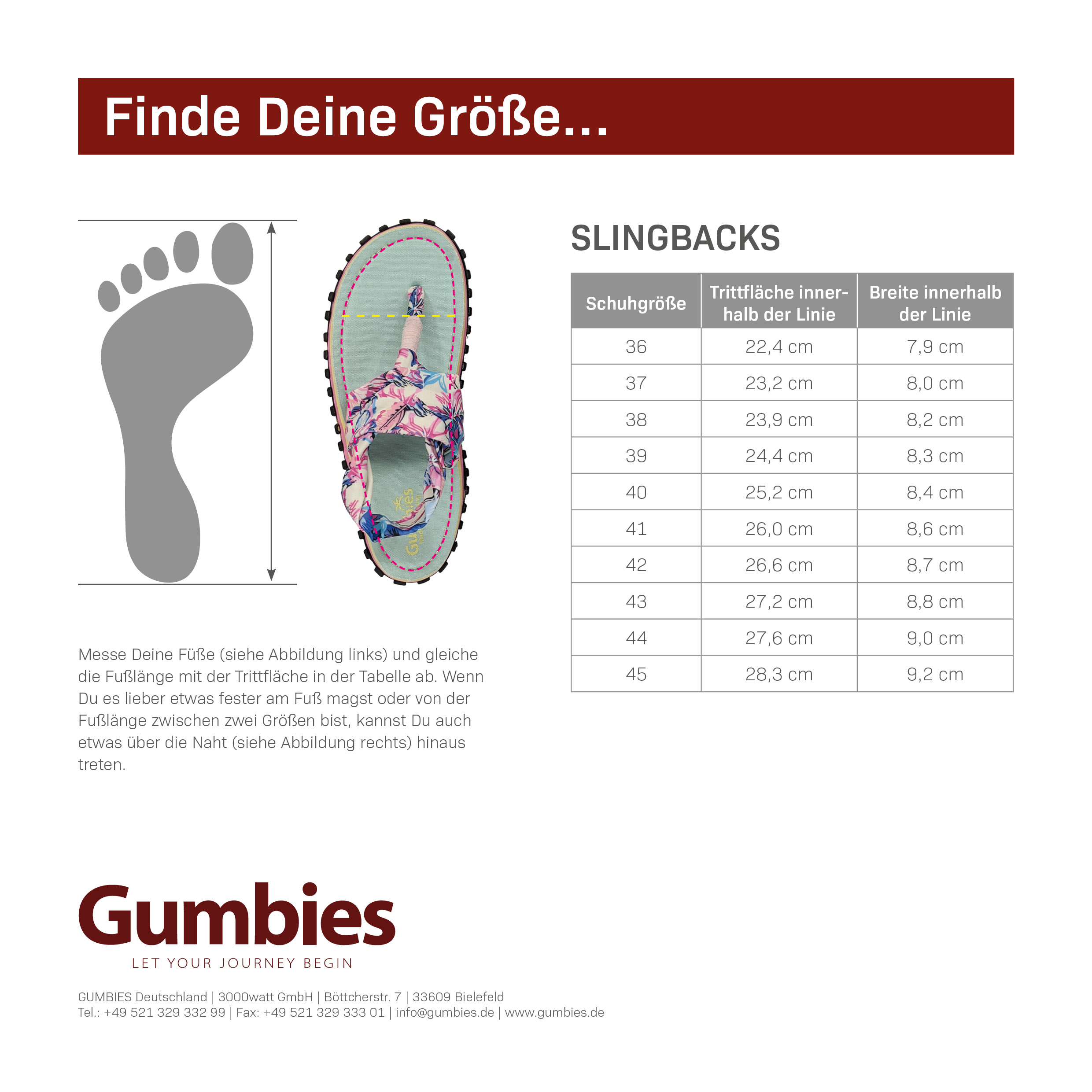 GUMBIES teen separator Slingbacks - ONLY RED