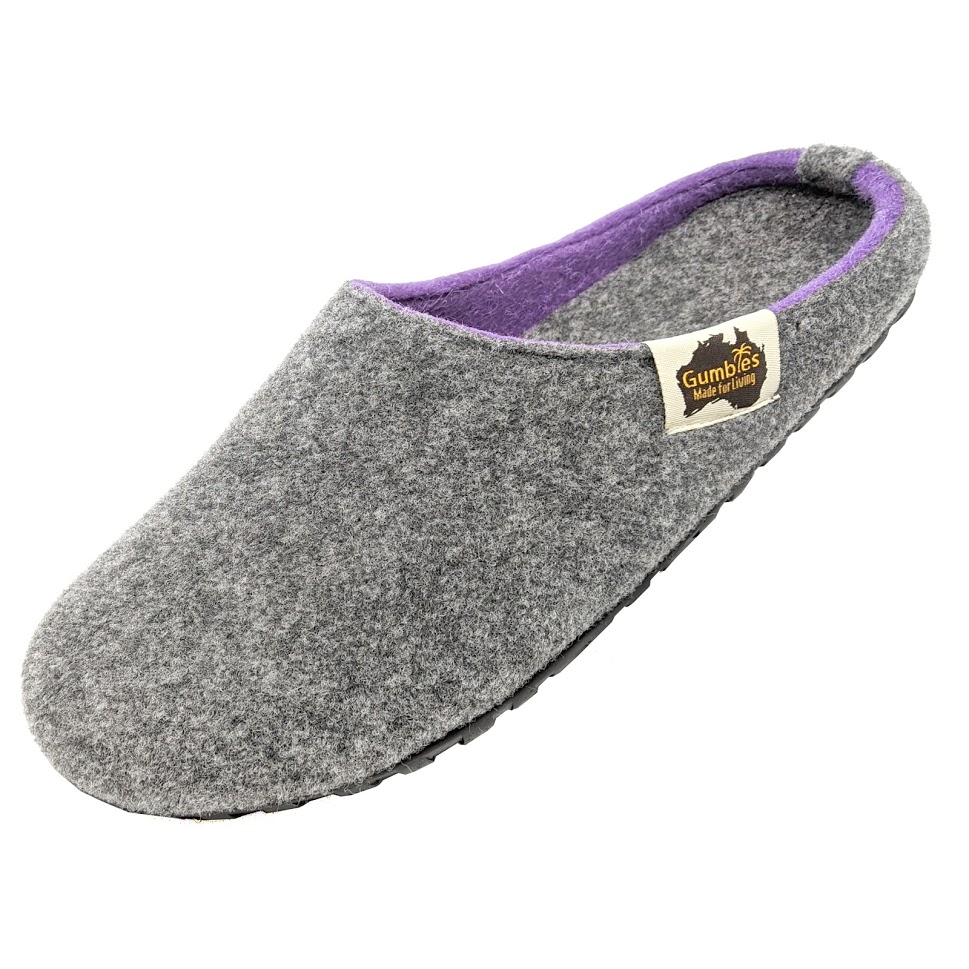 GUMBIES - Outback Slipper, GREY-LILAC