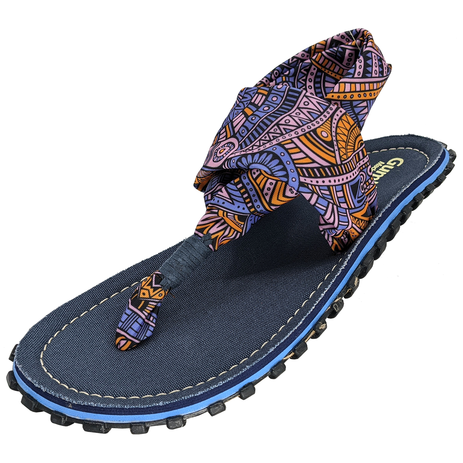GUMBIES Toe Strap Set - Slingbacks Aztec met Blue Jeans Nagellak GUMBIES Toe Strap Set - Slingbacks Aztec met Blue Jeans Nagellak