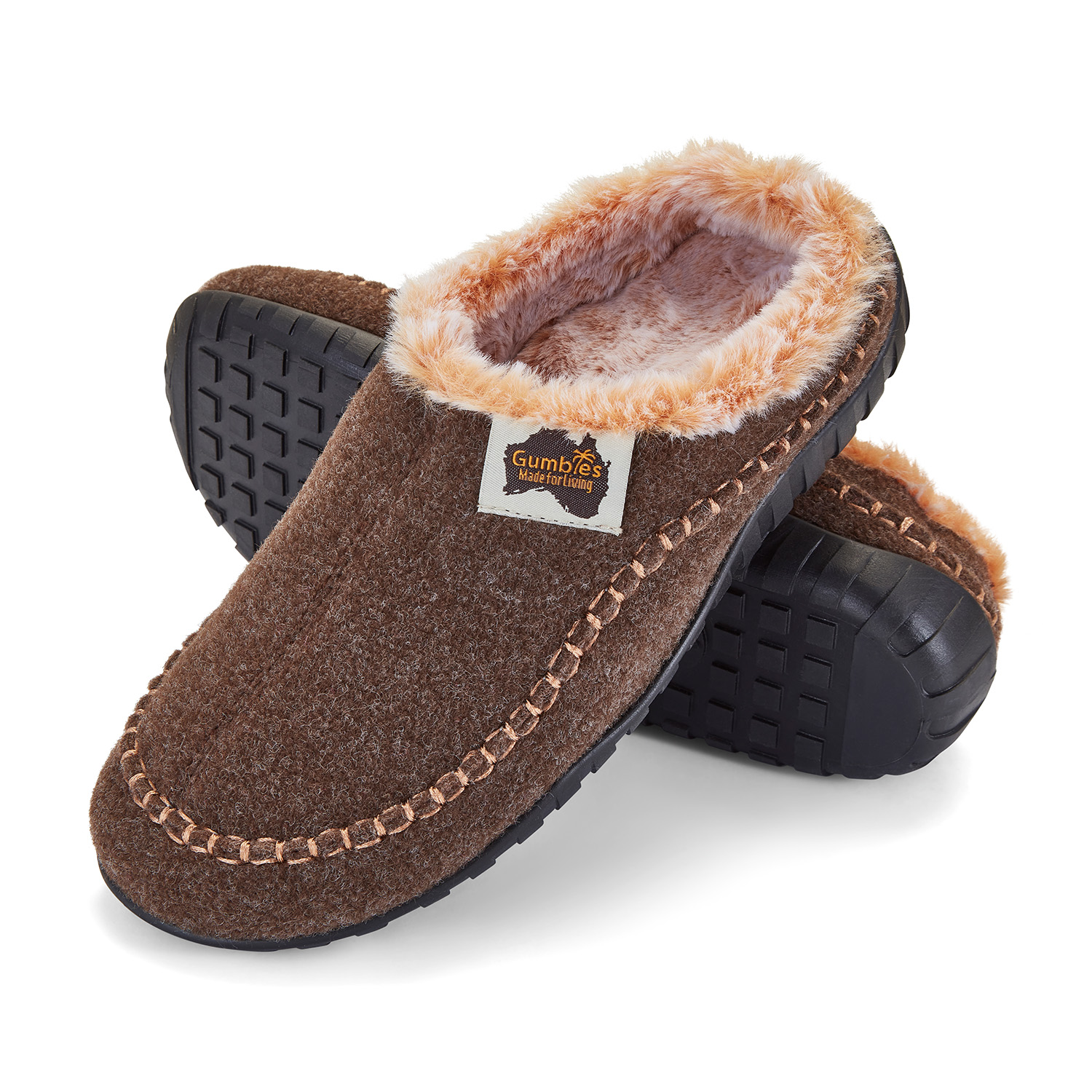 GUMBIES - Outback Slipper, CHOCOLATE-CREAM GUMBIES - Outback Slipper, CHOCOLATE-CREAM