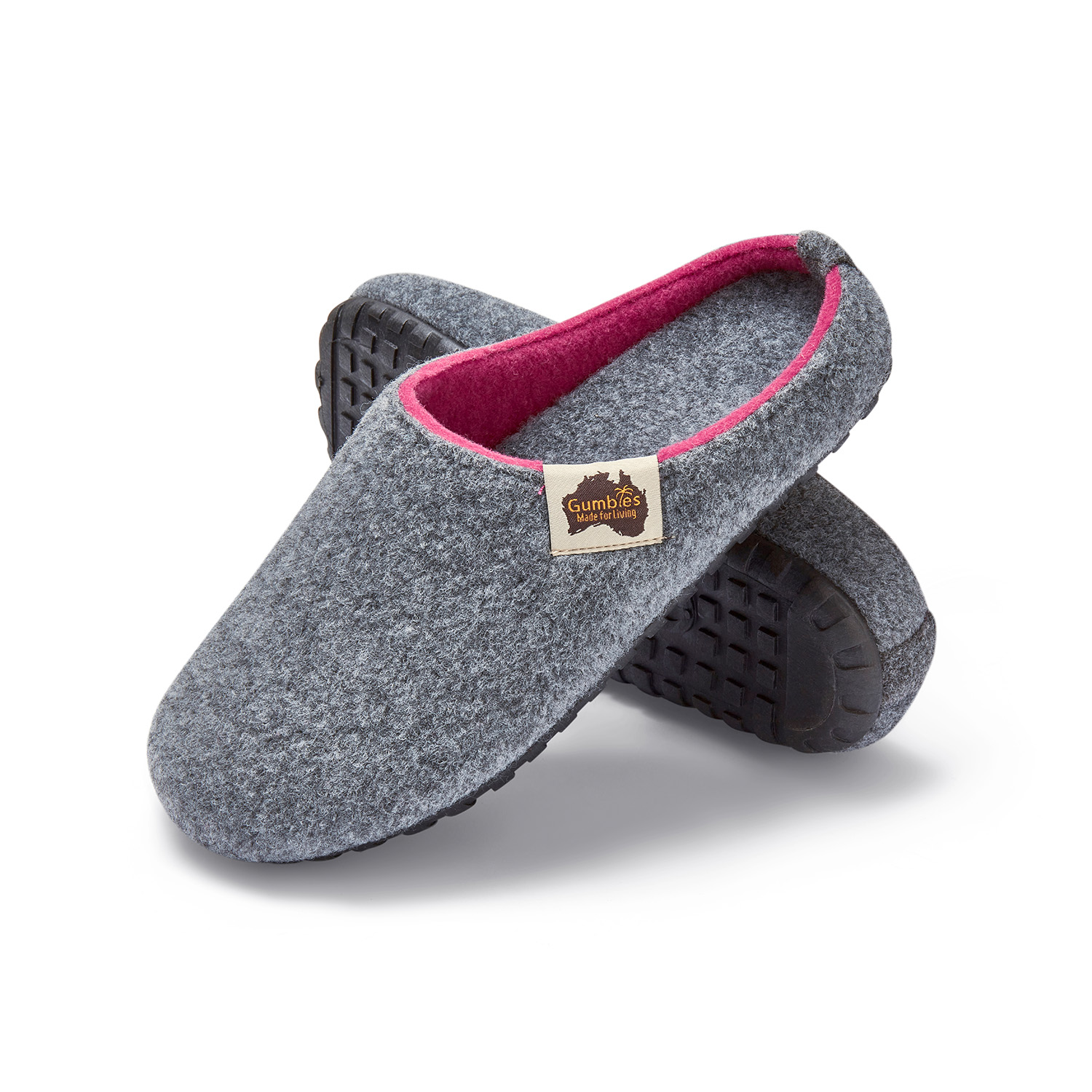 GUMBIES - Outback Slipper, GREY-PINK GUMBIES - Outback Slipper, GREY-PINK