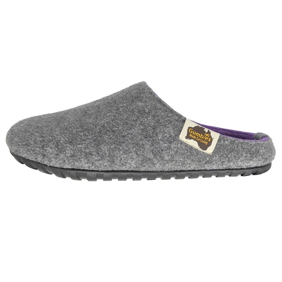 GUMBIES - Outback Slipper, GREY-LILAC