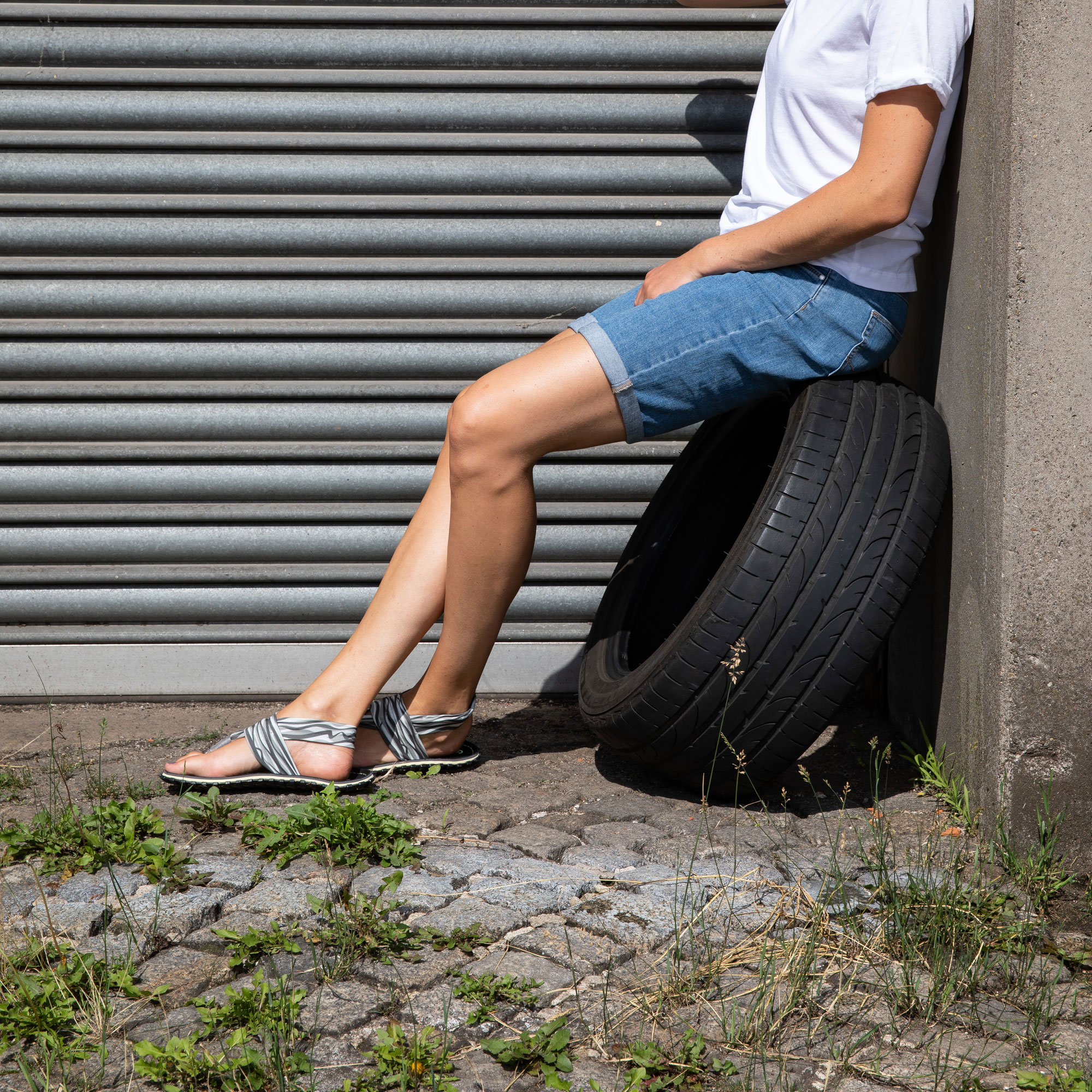 GUMBIES Teenafscheider Slingbacks - ZWART