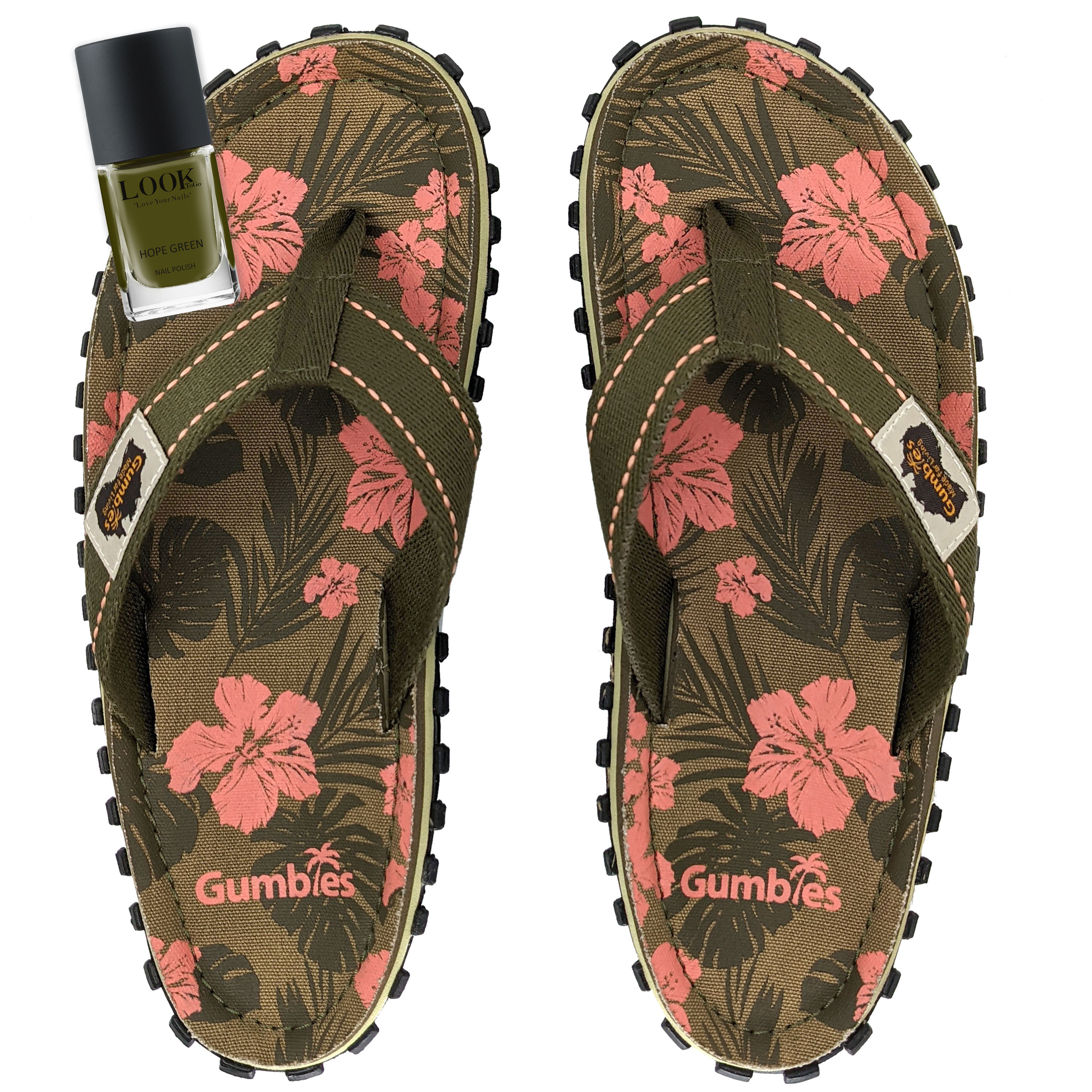 GUMBIES Teenscheidingsset - Jungle met Hope Green nagellak GUMBIES Teenscheidingsset - Jungle met Hope Green nagellak